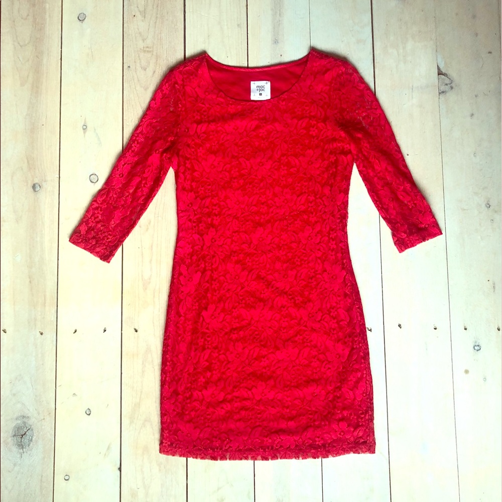 Beautiful Red Lace Dress